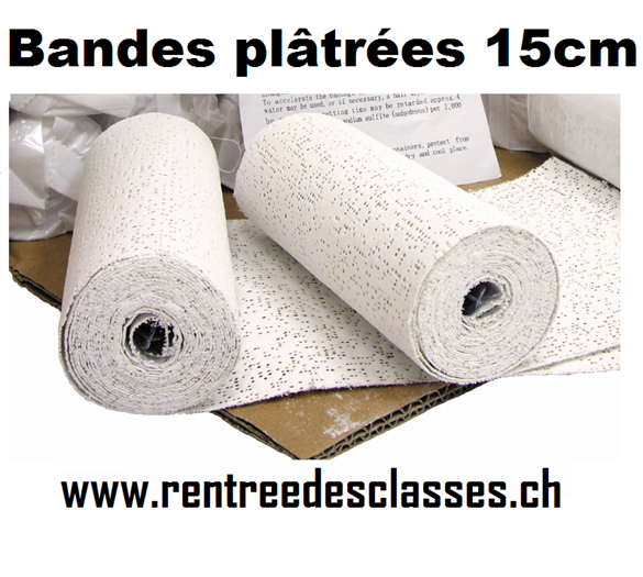 Bandes plâtrées ROCK 15cm x 2.75m