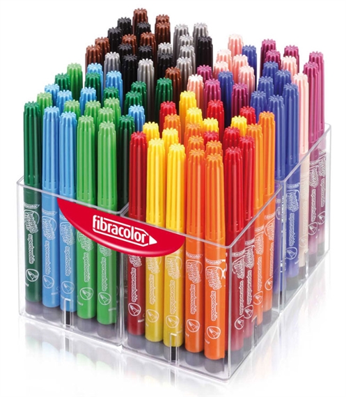 Pack Ecole de 120 feutres Fibracolor Happy Time Coloritone  pointe large