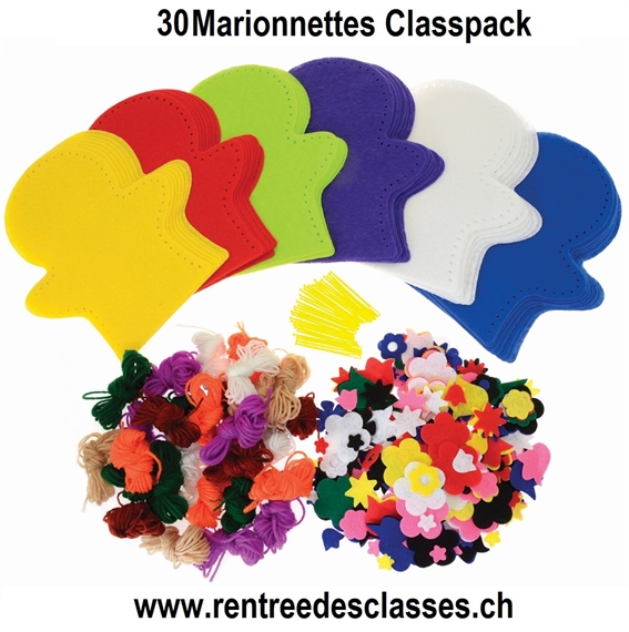 Marionnettes Classpack pour 30 pièces