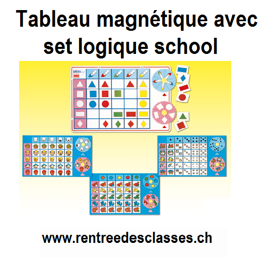 Tableau magnétique avec logic school