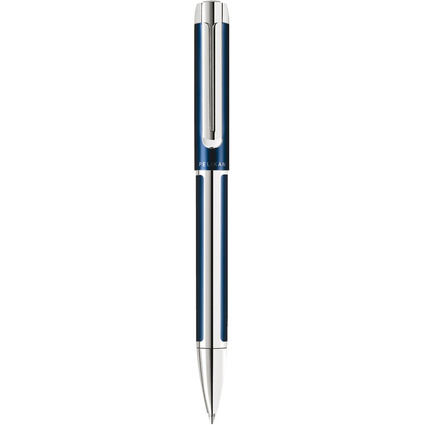 Pelikan Stylo à bille rotatif "Pura 40", bleu/argent