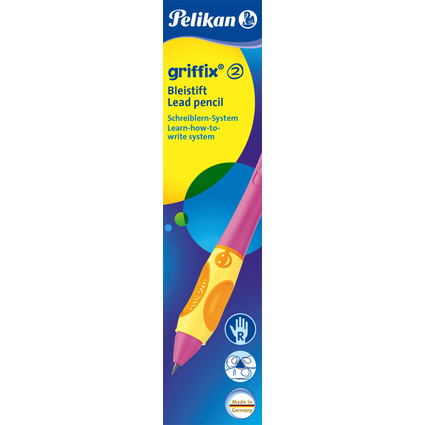 Pelikan griffix Crayon d'apprentissage de l'écriture, rose,