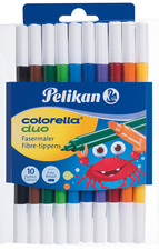 Pelikan Feutres Colorella Duo, rond, étui de 10