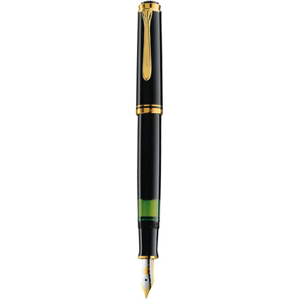 Pelikan Stylo plume "Souverain 400", noir/or