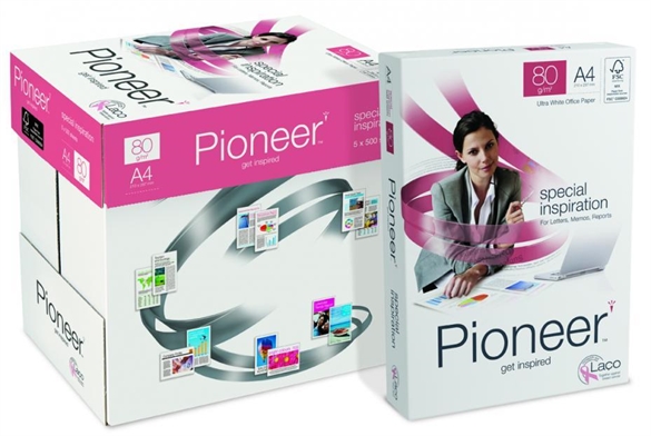 Pqt de 500 flles papier photocopie Pioneer 80gm2 A4 + A3