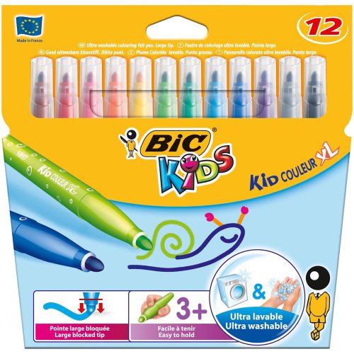 Etui de 12 feutres Bic Conte KID Couleur XL