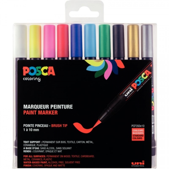 POSCA Marqueur à pigment PCF-350, étui de 10