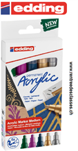 Set de 5 marqueurs Edding acrylique 5100 E-5 metallic