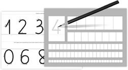 Cahier d'apprentissage Numéros A4 paysage