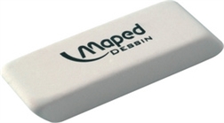 Maped gomme en caoutchouc Dessin, moyen, blanc