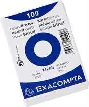 EXACOMPTA Fiches bristol, A7