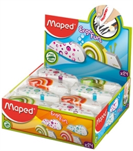 Maped Gomme plastique Ergo Fun, présentoir de 24