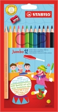 STABILO Crayon de couleur Jumbo, hexagonal,  étui en carton