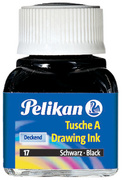 Pelikan Encre de chine A, contenu: 10 ml dans flacon, noir