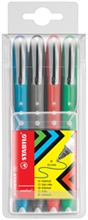 STABILO Stylo roller worker colorful, étui de 4