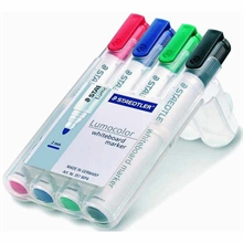 Etui de 4 markers Whiteboard Lumolocor