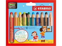 Etui de 10 Stabilo woddy 3 en 1