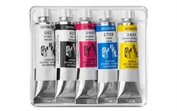 Boîte de 5 tubes gouache Caran d'Ache 10ml