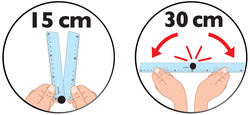 Maped RŠgle pliante, 150 mm / 300 mm, en plastique