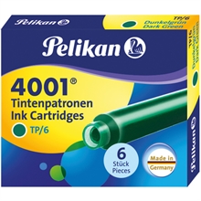 Pelikan Cartouches d'encre 4001 TP/6, vert foncé