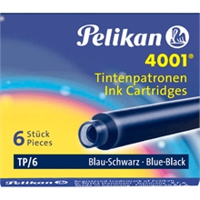 Pelikan Cartouches d'encre 4001 TP/6, bleu-noir