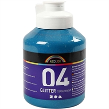 Set de  6 flacons de 500ml Acryl A-Color Glitter