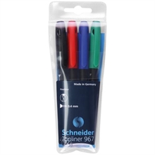 Etui de stylos feutres Schneider Topliner 967 ass.