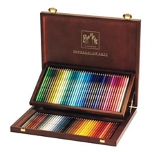 Coffret bois 80 crayons Caran d'Ache Supracolor Artist