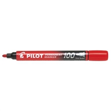 PILOT Permanent Marker 100 1mm SCA-100-R Rundspitze rot