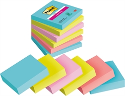 POST-IT Super Sticky Notes 76x76mm 6546SSCOS Cosmic 4 couleurs 6x90 flls.