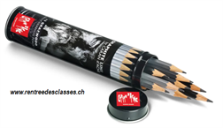 Pot de 15 crayons Grafwood Caran d'Ache