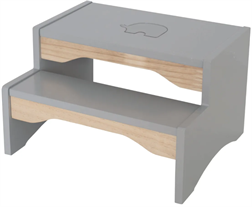 Tabouret marcheur gris 32x27x20cm