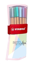 Feutres pour le dessin étui à rouler STABILO Pen 68 Pastel Love Attack Special Edition