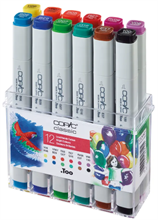 Etui de 12 COPIC Marker Classic 20075702 glowing colours