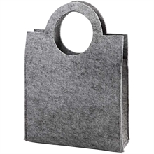 Sac de dame en feutrine 28x40x9,5cm gris