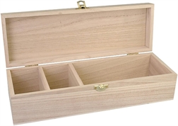 Coffret en bois avec verrou