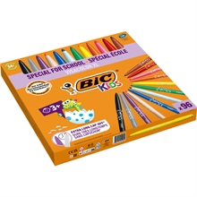 Boîte scolaire de 96 feutres Bic Conte VISACOLOR XL