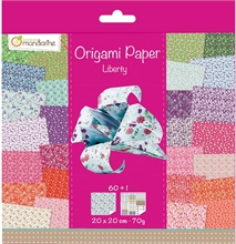 Pqt de 60 flles Origami Paper "Liberty"