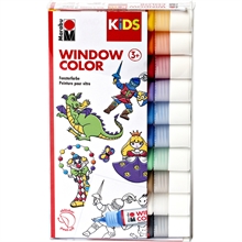 Marabu KiDS Window Color, kit de 10, assorti