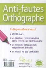 Anti-fautes d'orthographe - 65'000 mots