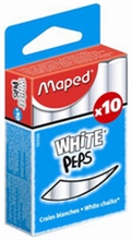 Maped craie pour tableau WHITE'PEPS, rond, blanc,