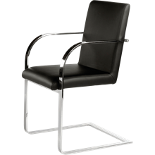 Fauteuil DEXTER Imitation cuir noir