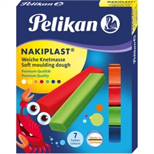 Pâte à modeler Pélikan Nakiplast grande qualité 7 couleurs