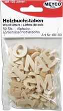 Sac de 50 lettres en bois