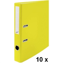 Box de 10 classeurs Büroline 4cm jaune