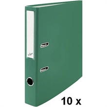 Box de 10 classeurs Büroline 4cm vert