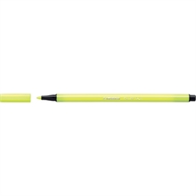 STABILO Stylo feutre Pen 68, jaune fluo, largeur de