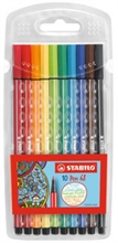 STABILO Feutre Pen 68, étui en plastique de 10,