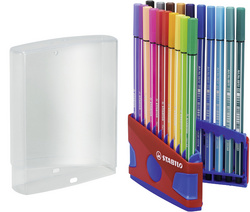 STABILO feutre stylo 68, ColorParade de 20 pièces,  rouge