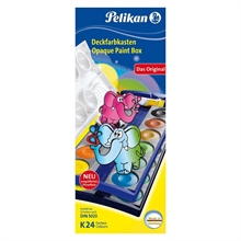 Pelikan Boîte de peinture standard d'école K24, 24 couleurs